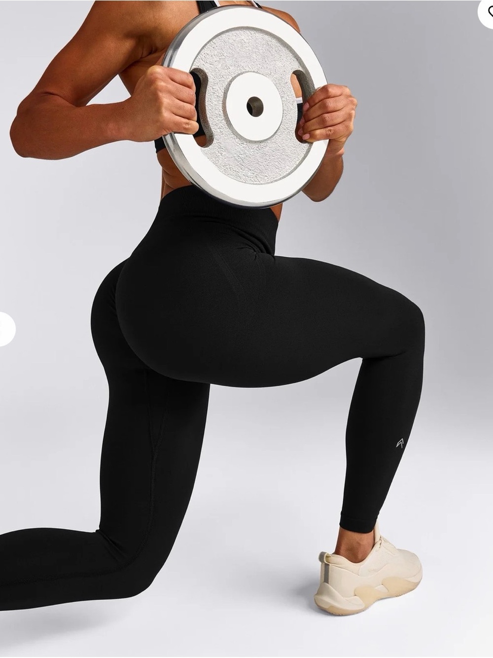 Black EFFORTLESSLIFT™ SEAMLESS MID RISE LEGGINGS S
